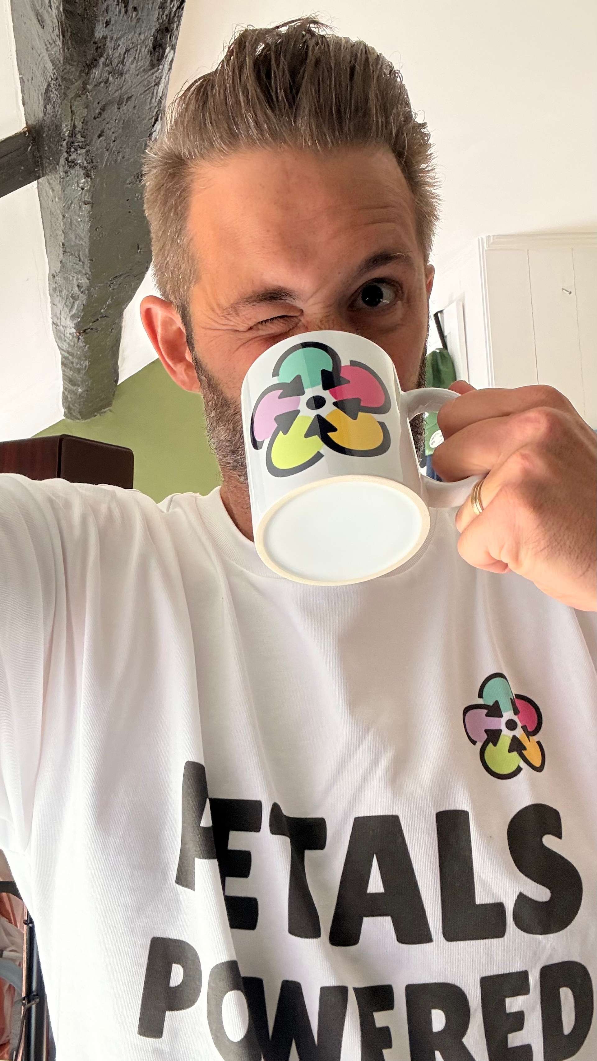 Get your own merch from our new store - another thing I built poolside Modelling (badly) the PETALS Powered t-shirt and mug
